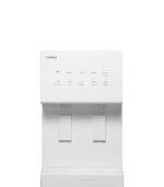 Close-up of the intuitive touch control panel and LED display on the Coway Core Plus Water Purifier (CHP-5722L).